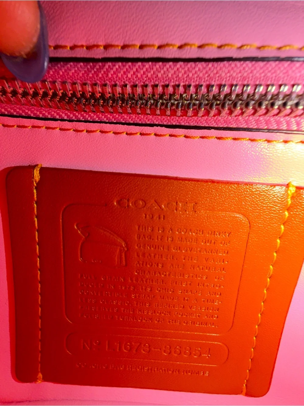 STUNNING & ULTRA-RARE Coach 1941 Tea Rose Double Dinky Satchel